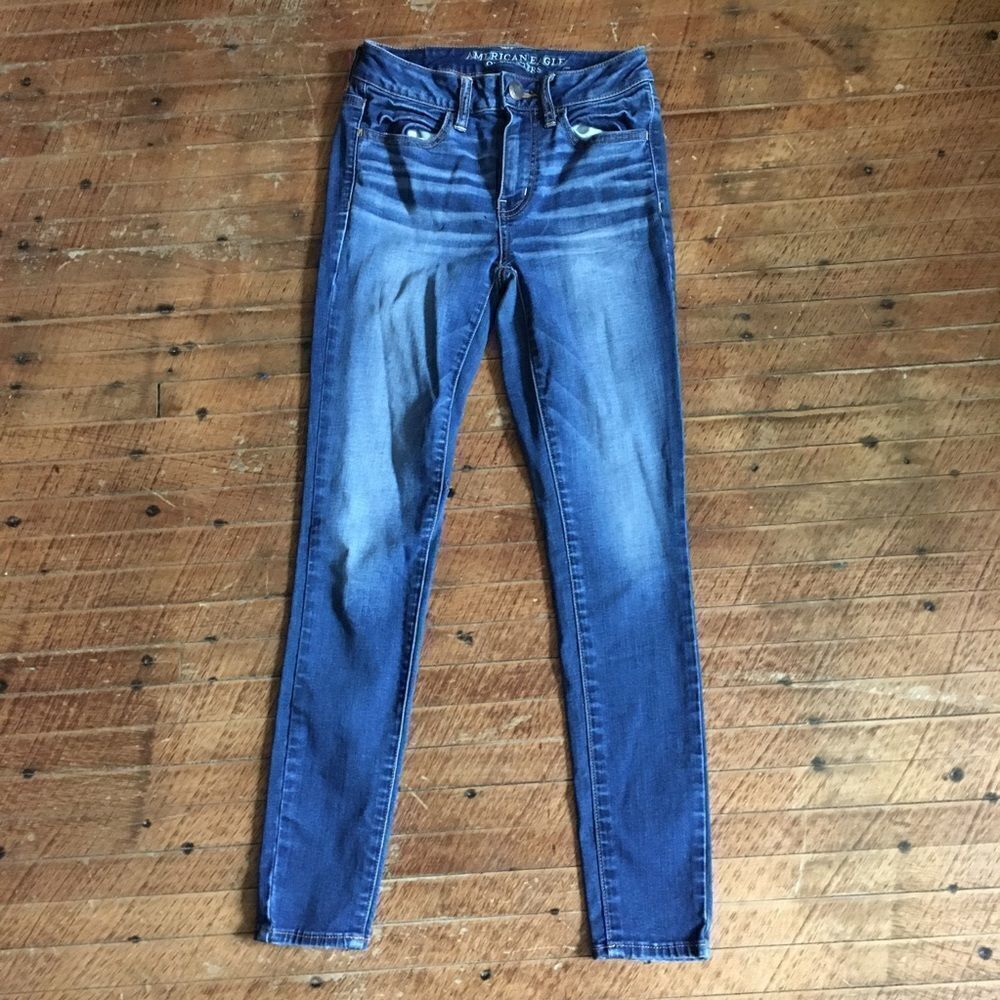 American Eagle super super stretch 2 short hi-rise jeggings